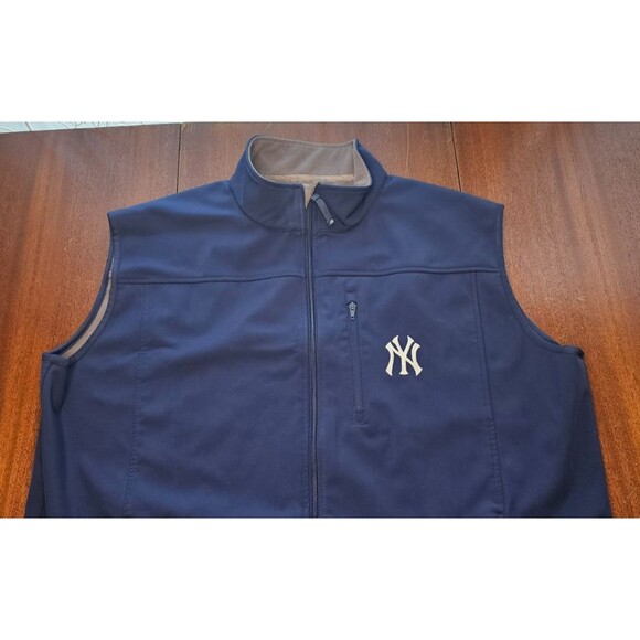 Majestic Homebase Collection New York Yankees Blue Full Zip Vest XXL - Picture 2 of 7
